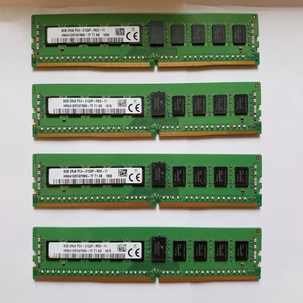 Для SK Hynix RAM 8 ГБ DDR4 2133 МГц HMA41GR7AFR8N-TF 2RX8 PC4-2133P-RE0 серверная память