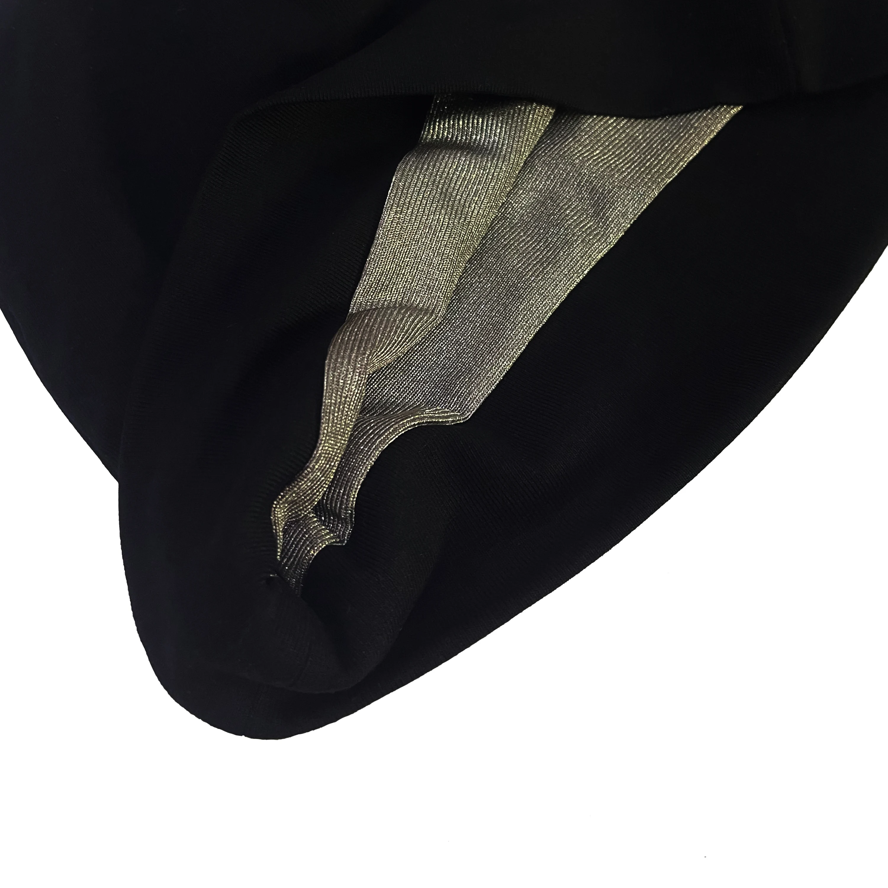 Block 5G Wifi Mobile Phone Faraday Cap Lining silver fiber shielding beanie hat EMF Protective pullover hat
