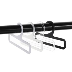 30pcs14cm/17cm Mini Hanger Rectangular Non-slip Thicken Shawl Scarf Hanger Plastic Drying Racks Home Mini Storage Holder