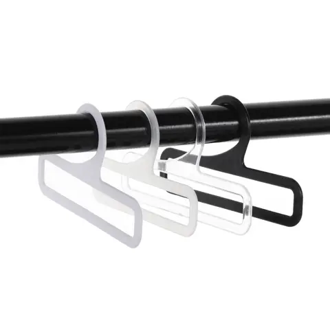 20pcs14cm/17cm 미니 옷걸이 직사각형 미끄럼 방지 두꺼운 목도리 스카프 걸이 플라스틱 건조 랙 홈 미니 스토리지 홀더