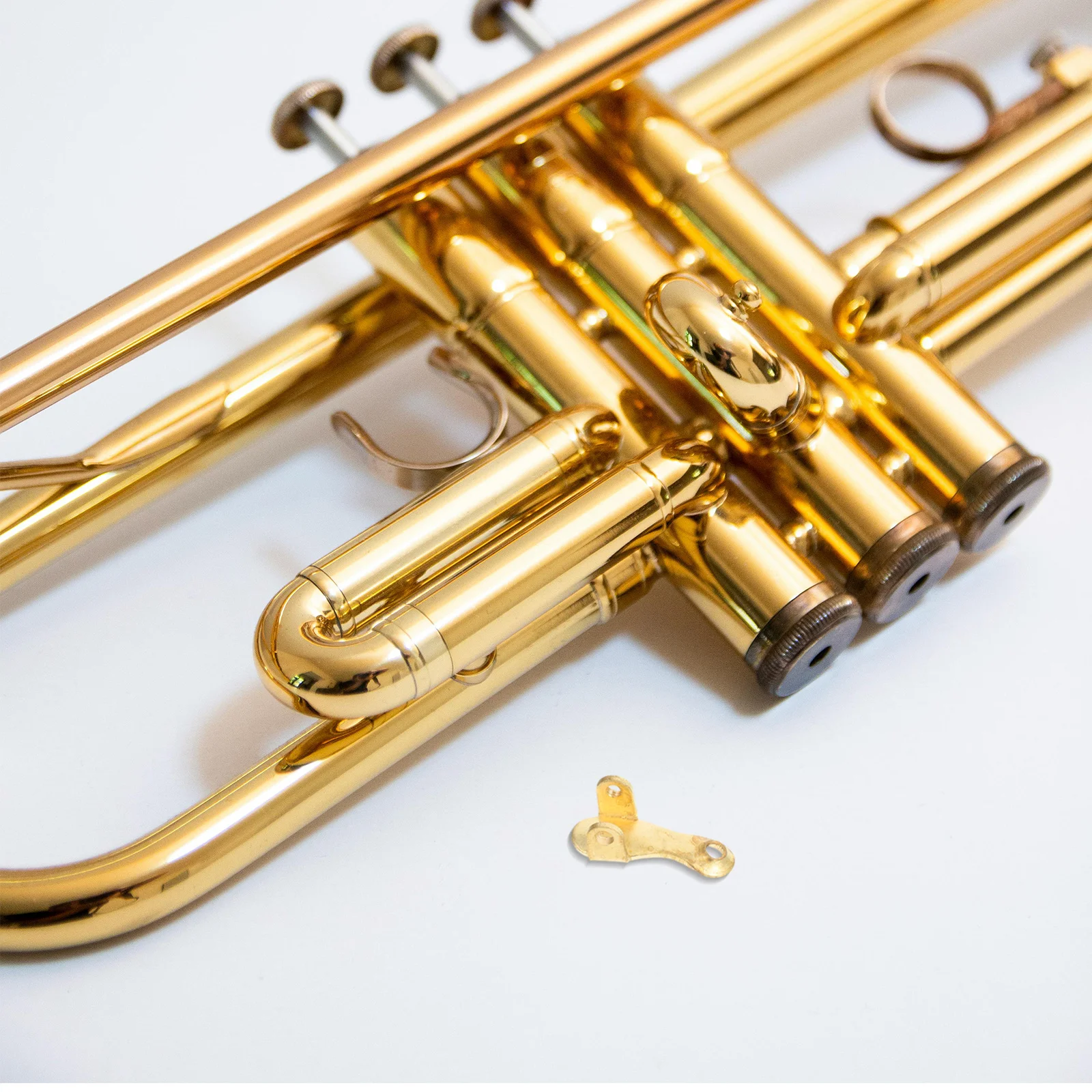 

2 Pcs Asked Who Small Water Release Button Wind Instrument Valve Musical Brass Accessories Trombone Adjustment Tools Golden