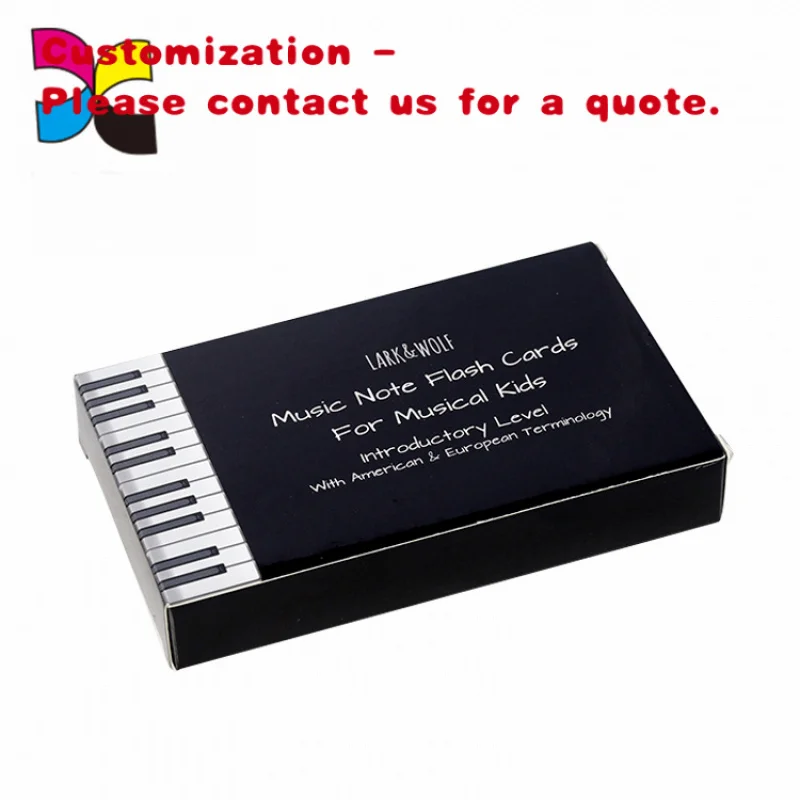custom.Children Educational Piano Music Note Flash Cards Musical Kids
