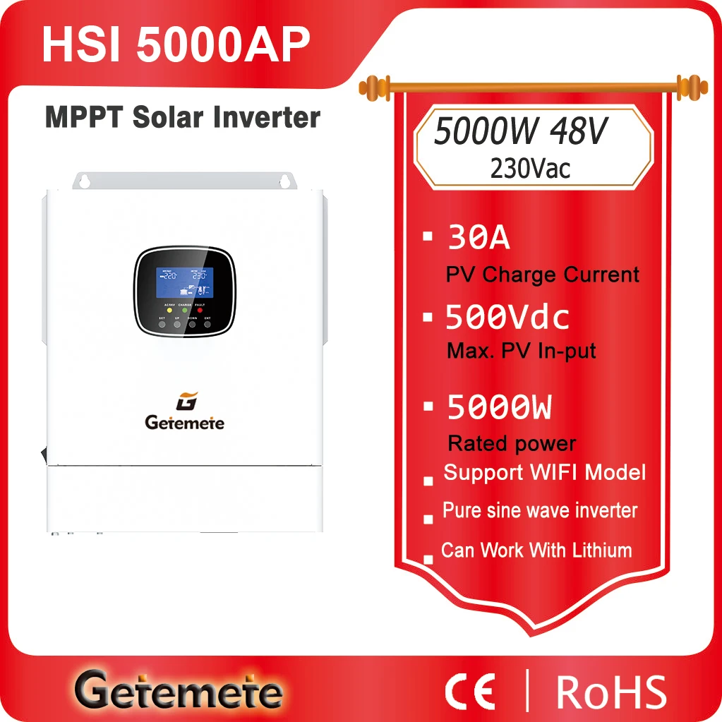 

GTMT PV Макс. вход 500 В постоянного тока 48 В 30 А MPPT Контроллер заряда солнечной панели Регулятор солнечной панели для свинцово-кислотной литий-ионной батареи Чистый синус