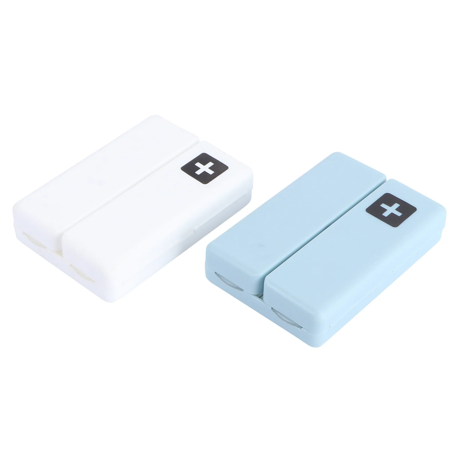 

2 Pcs Portable Pill Box Boxes Outdoor Storage Waterproof Medicine Organizer Small