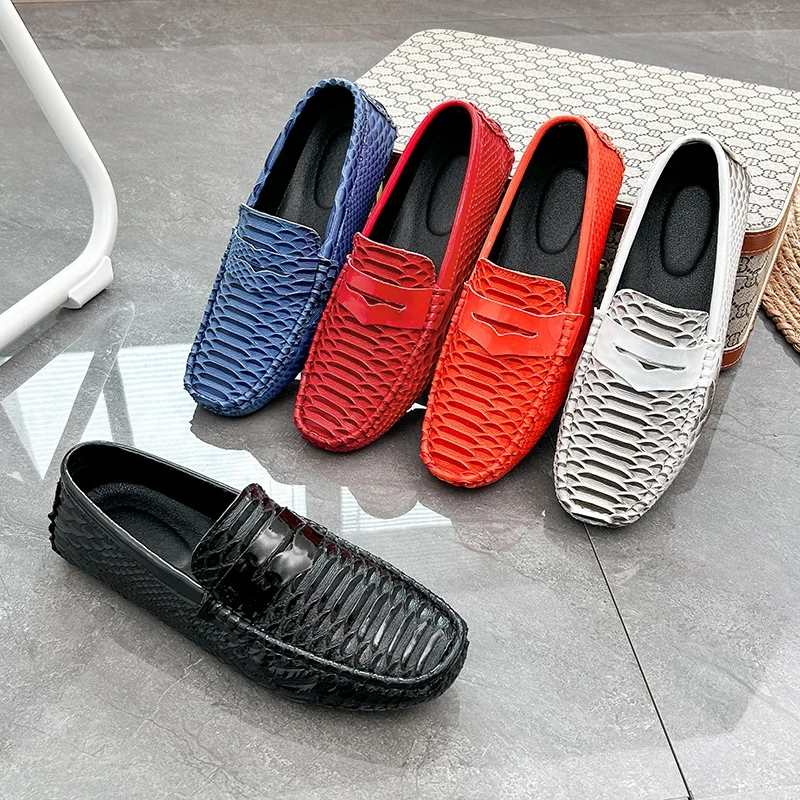 Mann Schuhe Leder echte Sommer Herren Mokassin Schuhe Mode Leder Loafer Schuhe Männer Luxus große Größe 38-47 Männer Freizeit schuhe