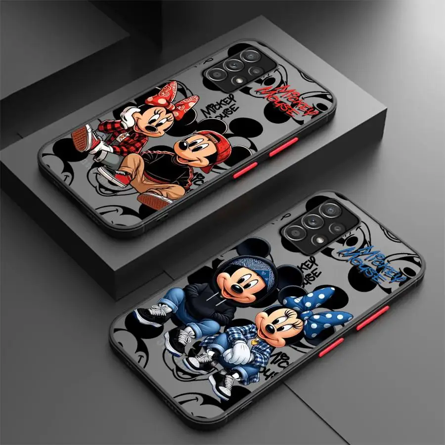 Disney Mickey Mouse Phone Case for Samsung A12 A13 A14 A15 A22 A23 A32 A52 A72 4G 5G A25 A33 A34 A35 A53 A54 A55 A73 5G A24 4G