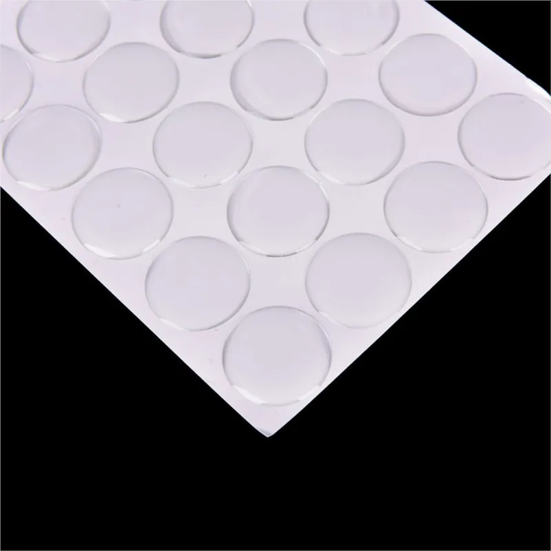 100 Pcs 25MM Round  Crafting DIY 3D Crystal Clear Epoxy Adhesive Circles Bottle Cap Stickers Resin Patch Dots For Bottle Caps