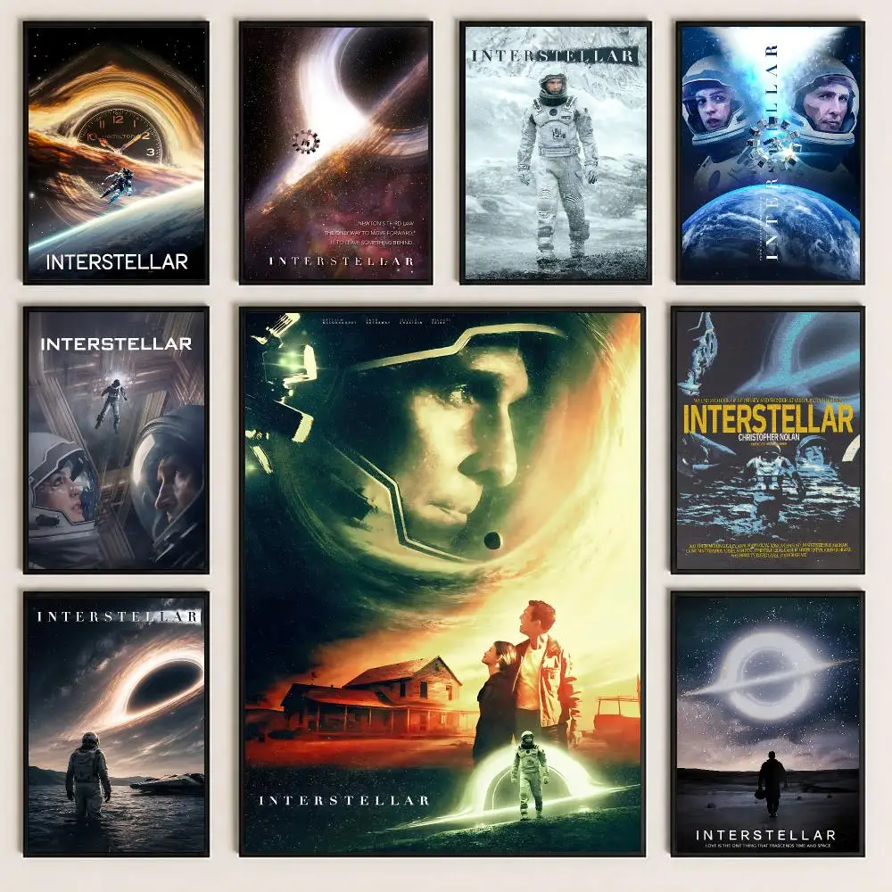 movie Interstellar Poster Poster HD Printing Cozy and Warm Style for Home Decor for Bedrooms Cafes Gift Giving