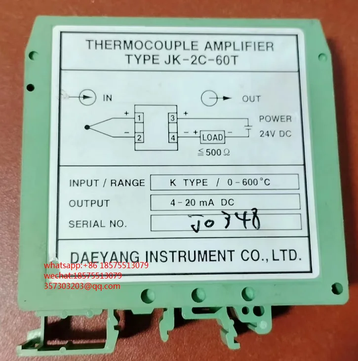 JK-2C-60T 열전대 앰프용 중고 1 개