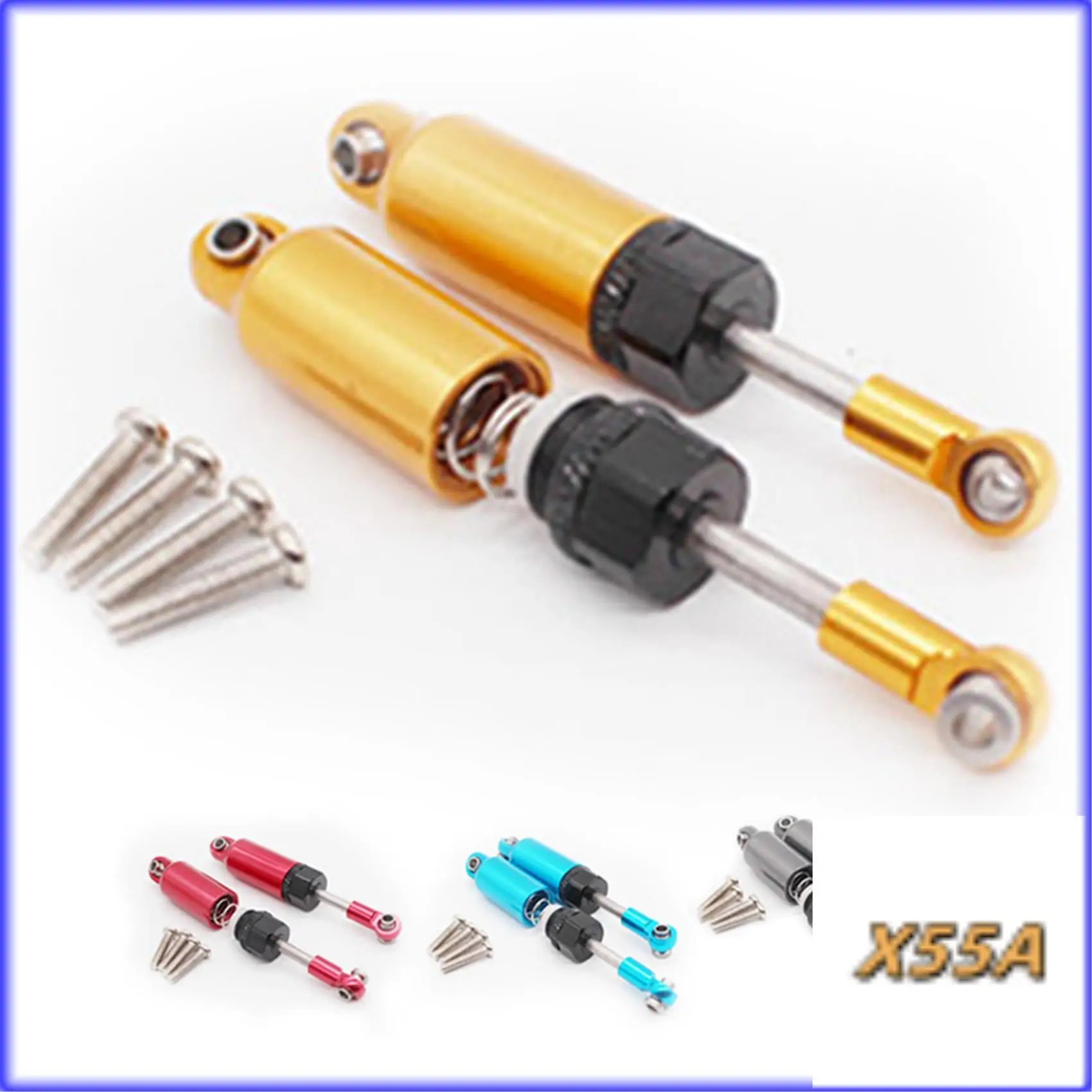 XX-8X für Wltoys Upgrade Metallstoßdämpfer A959-B A949 A959 A969 A979 1/18 RC Autoteile, Blau