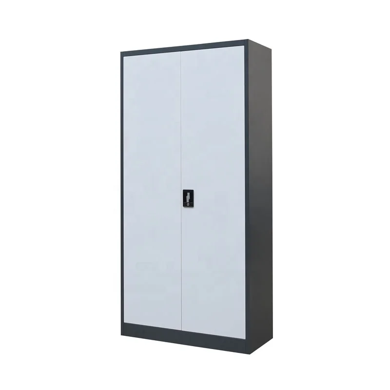 #￥Modern Metal Filing Cabinets with 2 Doors Adjustable Shelves Knock Down Structure for Home Office School Gym Commercial Use