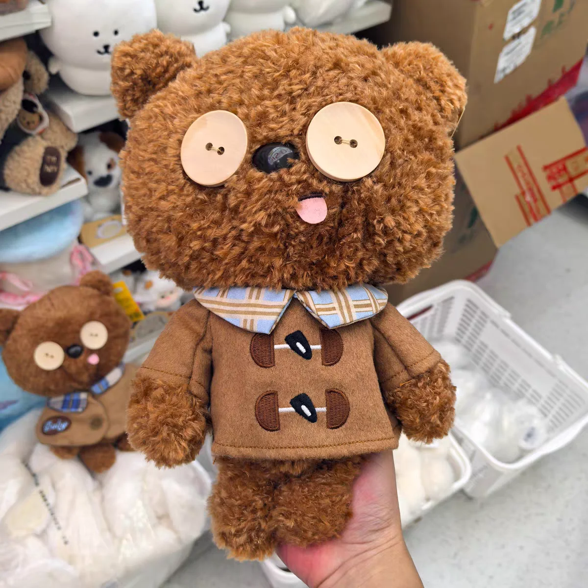 Minions TIM Dual Plush Keychain Set, Cute Cartoon Character Doll Keyring Accessories for Bags Fans Gift