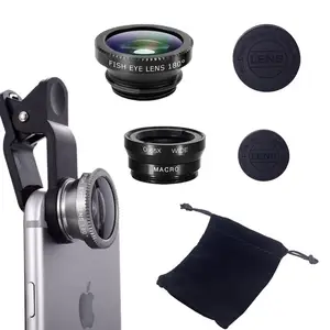 Fischauge -Makrokamera -Kits mit Clip, Fisheye -Telefonobjektiv, 0,67x großer Winkelzoom, Smartphone, 3in 1 6 Hauptverkaufsobjektiv für Zoom -Handy - №6