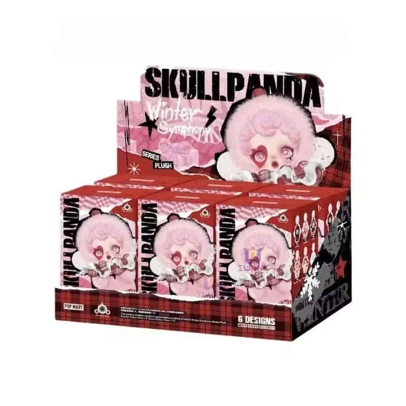 POPMART SKULLPANDA Winter Symphony Series SP Plüsch 1:1 Kopie Puppe Blind Box Spielzeug