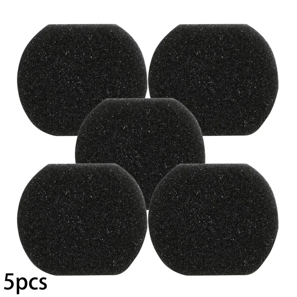 5pcs Cotton Filter For Deerma DX118C DX128C Vacuum Cleaner Parts Black Sponge Effective Filtration Accessories