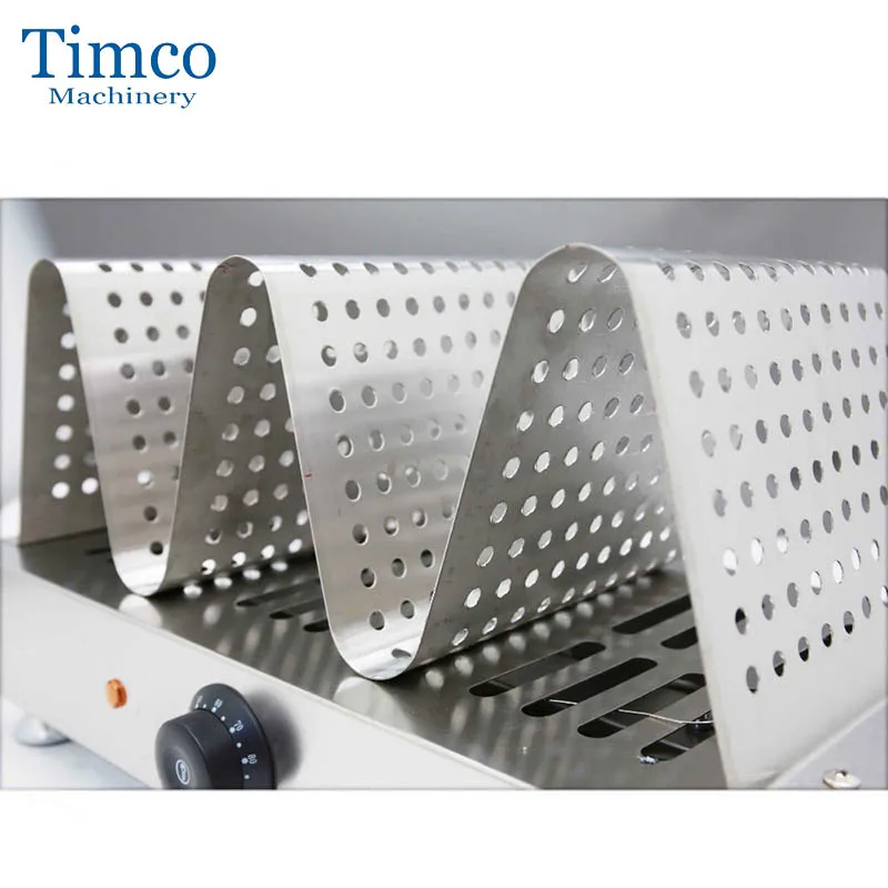 TIMCO Egg Bubble Waffle Warmer Showcase Food Cart Egglet Commercial Stainless Steel Egg Waffle Warmer Display