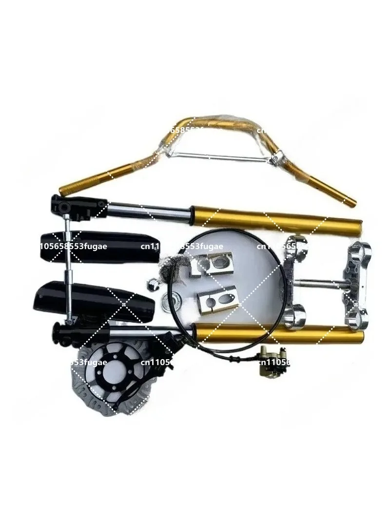 Motocross Module Kit, 710mm Inverted Front Shock Absorber + Guide Compact with Front Brakes view 5