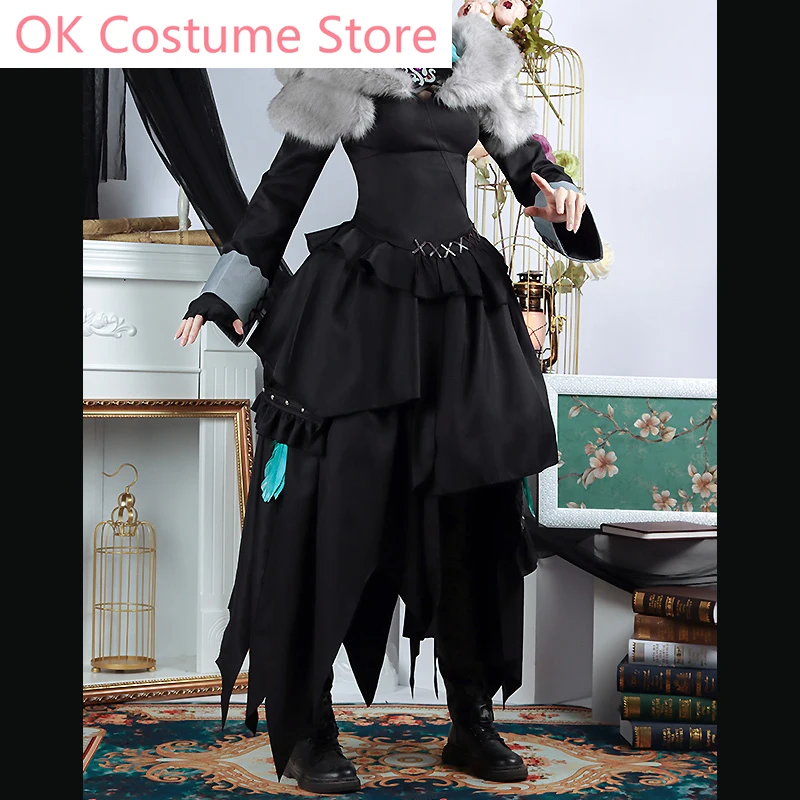 Anime! Final Fantasy 14 FF14 Y'shtola Game Suit Black Dress Uniform Cosplay Costume Halloween Party Outfit S-3XL NEW