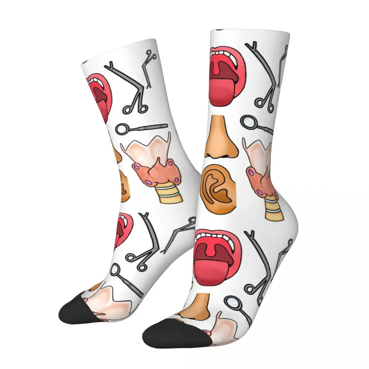 

ENT, ORL Socks Harajuku High Quality Stockings All Season Long Socks Accessories for Man's Woman's Gifts