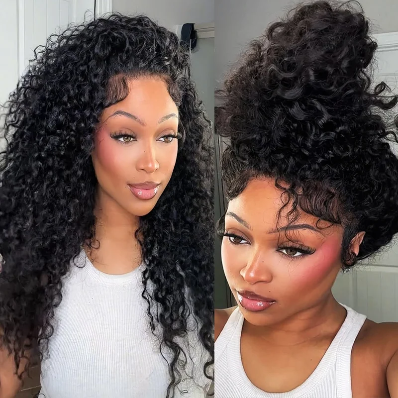 

30 Inch Curly Wigs Full Lace Wigs 100% Human Hair Black 13x6 Hd Lace Closure Wig Deep Wave 250% High Quality Vietnamese Wig