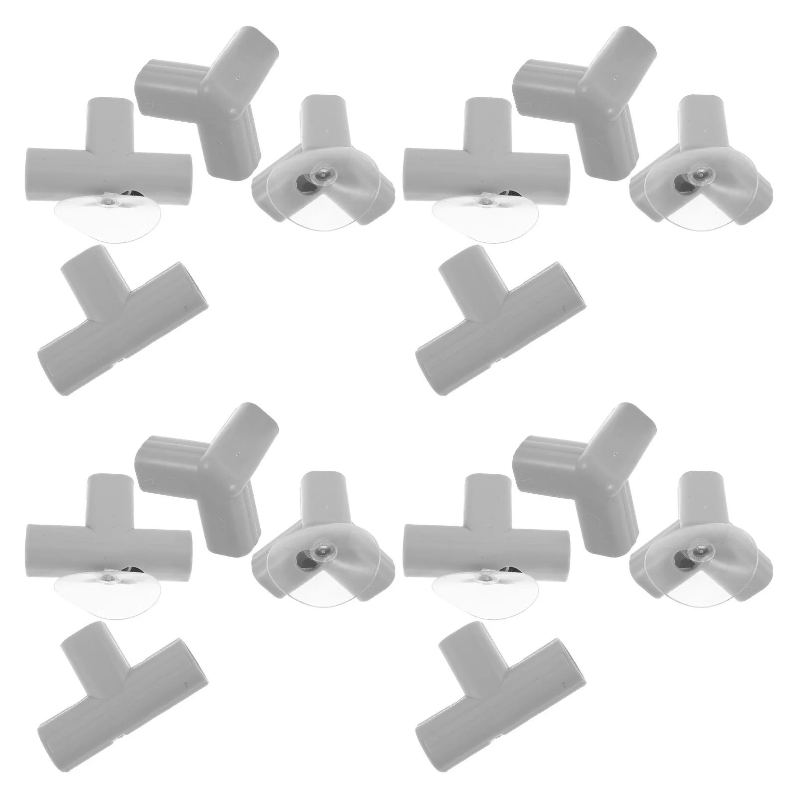 1セット ベビーサークル用コネクター プラスチック製ティージョイント 3方向ティージョイント 交換部品キット 室内ヤードフェンス安全柵用