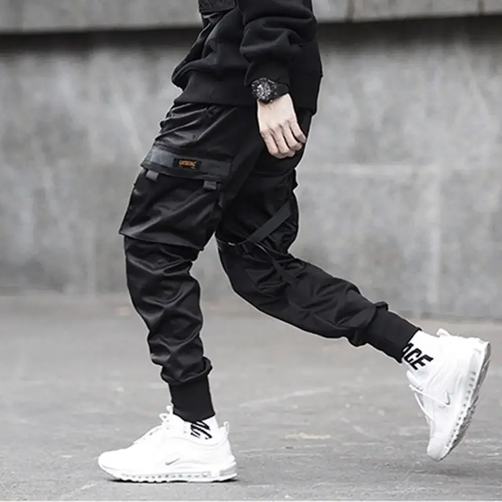 11 BYBB'S DARK Men Joggers กางเกง Multi-pocket Elastic เอว Harem กางเกงผู้ชาย Hip Hop Streetwear Sweatpants กางเกงดินสอ Techwear