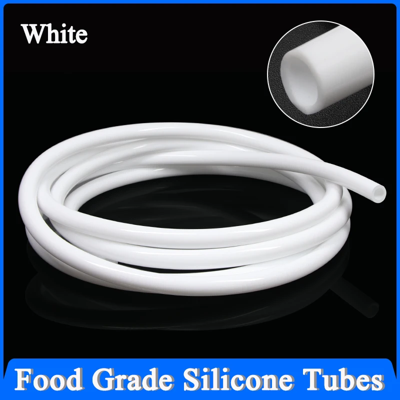 

1/3/5/10M Food Grade Silicone Tube White Flexible Rubber Hose Aquarium Air Irrigation Pipes Water Connector Garden Hoses