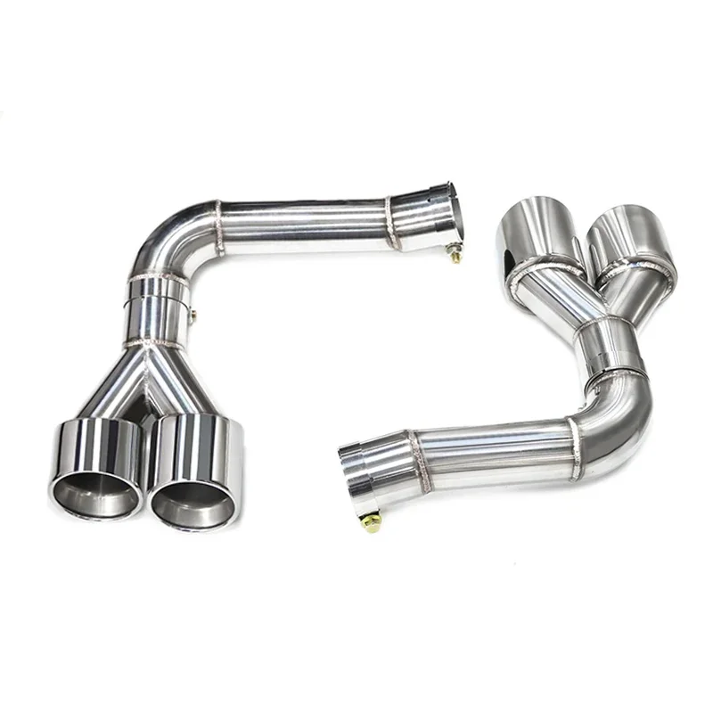 

304 Stainless Steel Carbon Fiber Car Muffler Tip Exhaust System Exhaust Tip Exhaust Pipe For Audi Q8 2019-2023