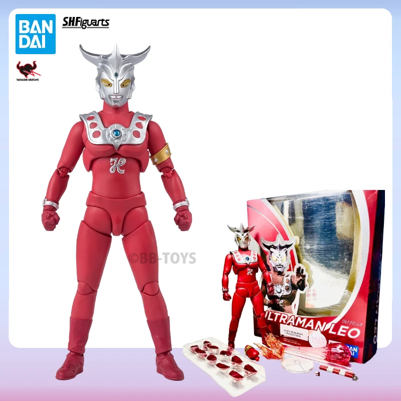

In Stock Bandai S.H.Figuarts Ultraman Series SHF Leo Joints Movable Anime Action Figure Finished Toys Collectible Original Box