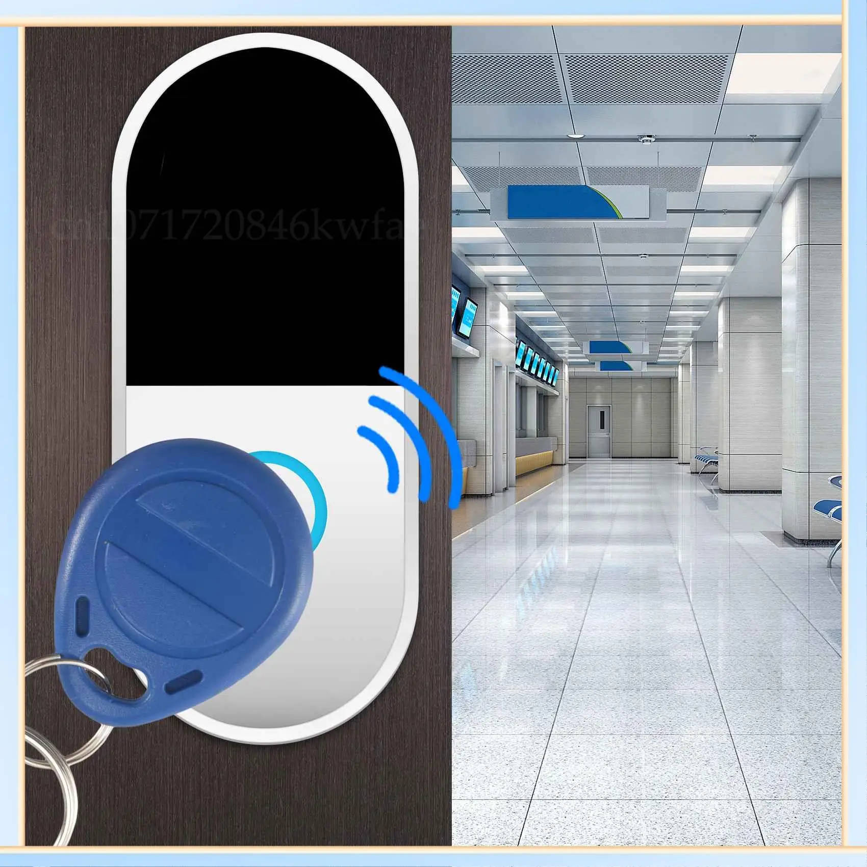 

-A60I 50 шт. T5577 пустой брелок для ключей RFID чип кольцо карты бирки брелок 125 кГц копия перезаписываемый перезаписываемый дубликат