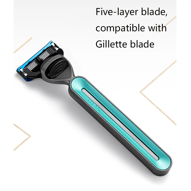 

Бритва Titan Safety Razor, бритва с металлической ручкой, бритва со сменными лезвиями