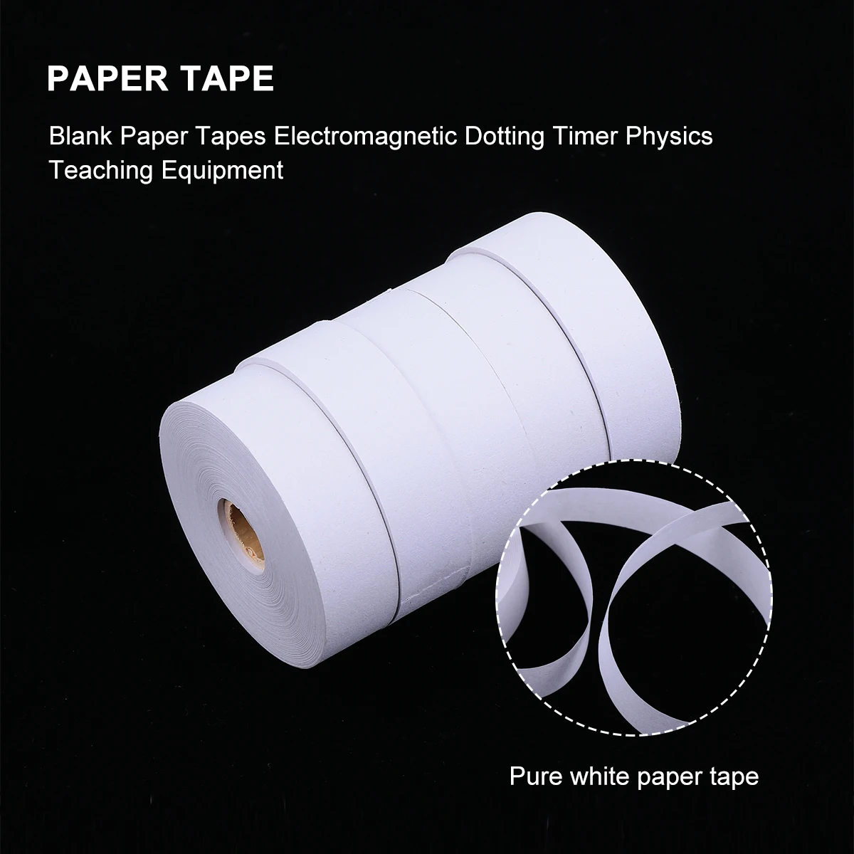 

5pcs Paper Tape for Spark Timer Electromagnetic Dotting Physics Teaching Accessories White Lab Use Office Paper