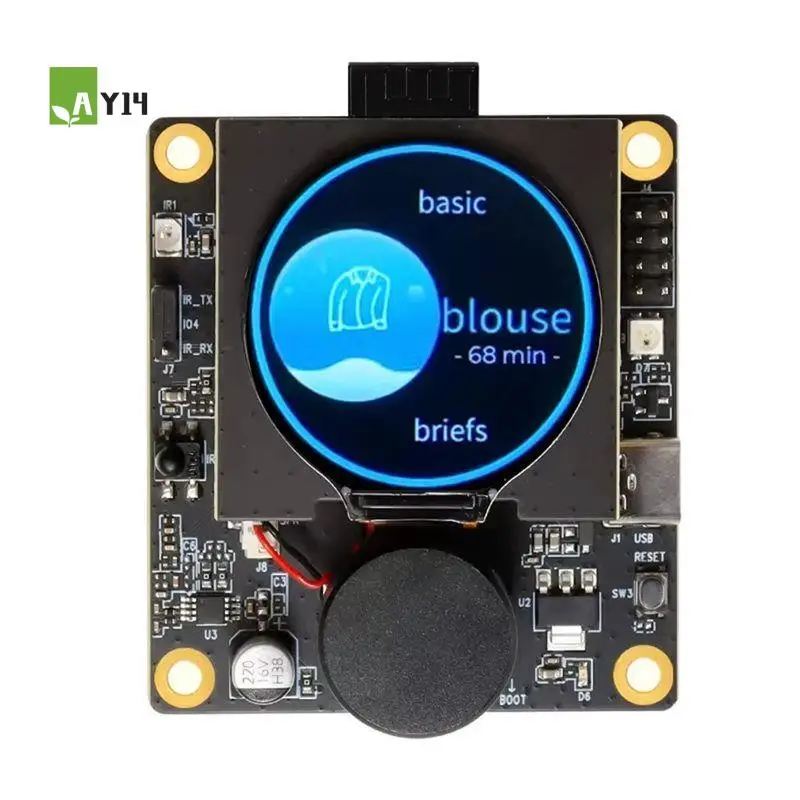 AY14 -ESP32-C3-Lcdkit Development Board 1.28Inch Display SPI LCD Screen IR Wireless Control GUI Function Test Evaluation Board