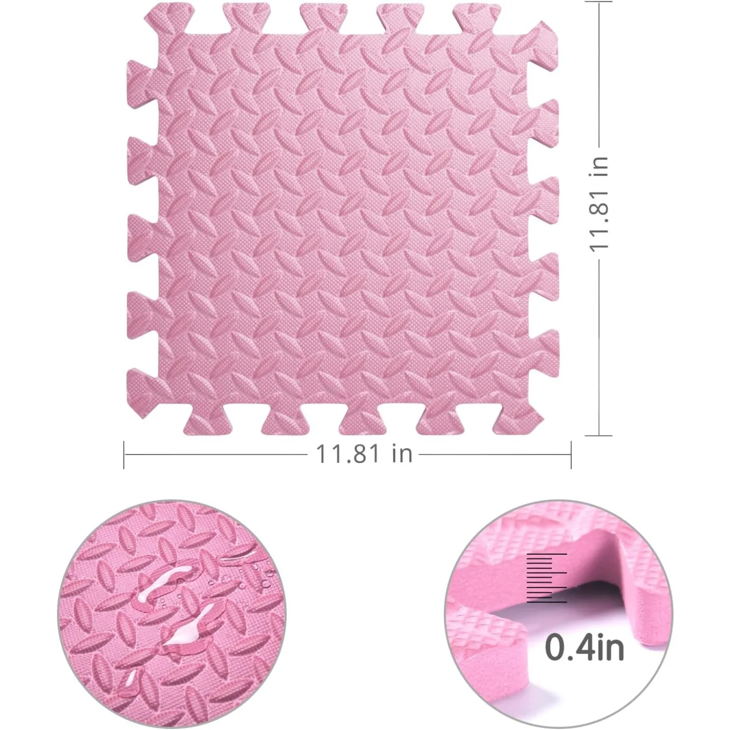 8/16-Piece Pack of Baby Crawling Mats BPA-free Non-slip Play Mats Children's Floor Mats Floor Protection Home Garage Floor Tiles view 4