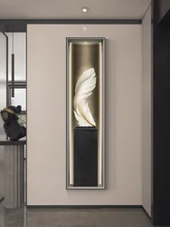 Modern Light Luxury Decoration Painting Slender Entrance Wall Painting Painting Corridor Light Painting Luminous Mural Lamps