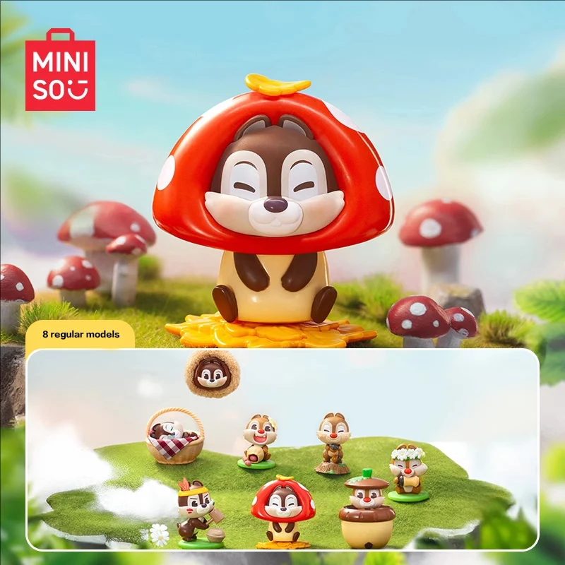 

MINISO Disney Kiki Dale Nut Great Battle Garage Kit Blind Box Doll Cute Toy Desktop Ornament Give It To The Child Holiday Gifts