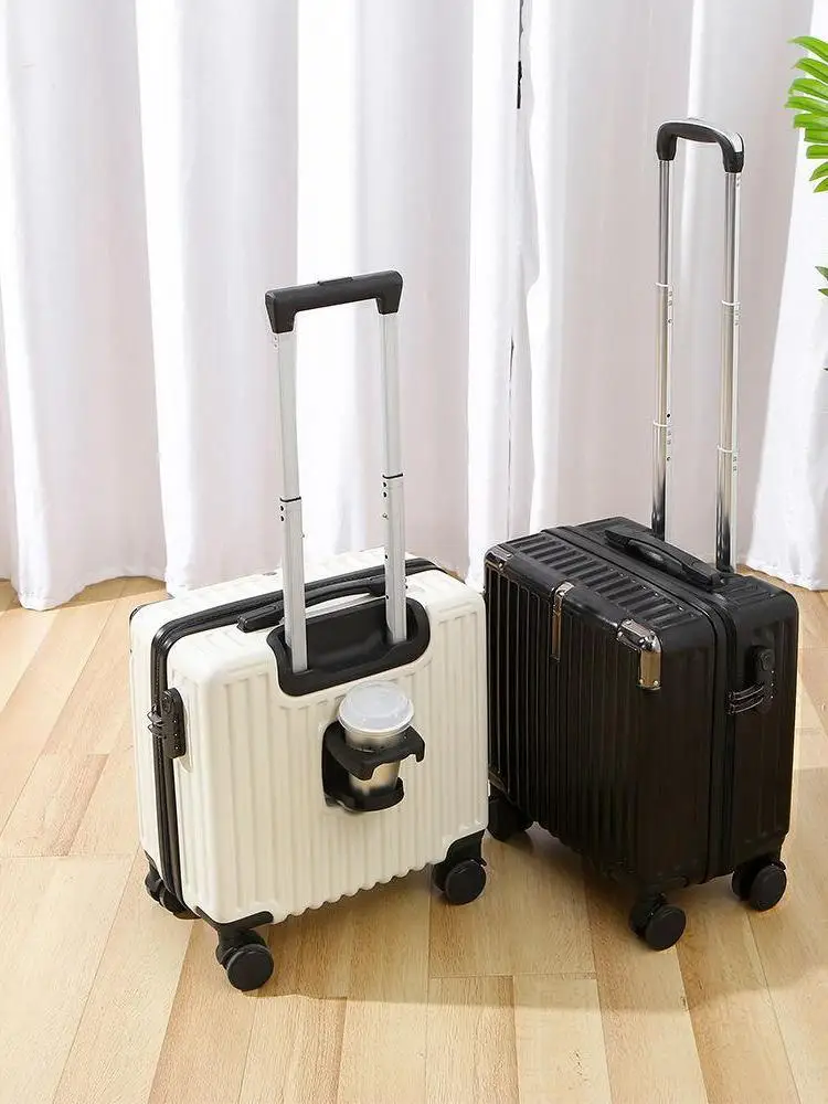 lightweight-compact-18-inch-luggage-carry-on-suitcase-with-pull-rod-for-travel-business-multi-function-cup-holder-for-students