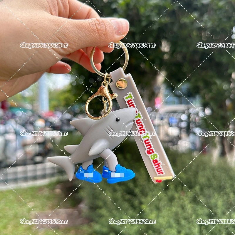 Italian Brainrot Action Figure Doll Keychains Funny Abstract Animals Toy Keyrings for Kids Backpack Pendants Bags Accessories