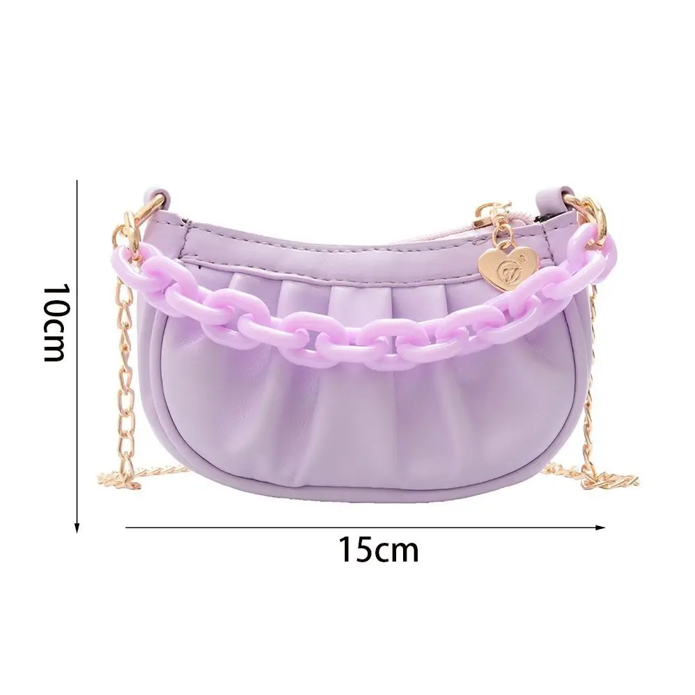 Cloud Shoulder Chain Bags Children\'s Mini Clutch Bag PU Girls Handbag Kids Small Coin Wallet with Handle Purse Accessories