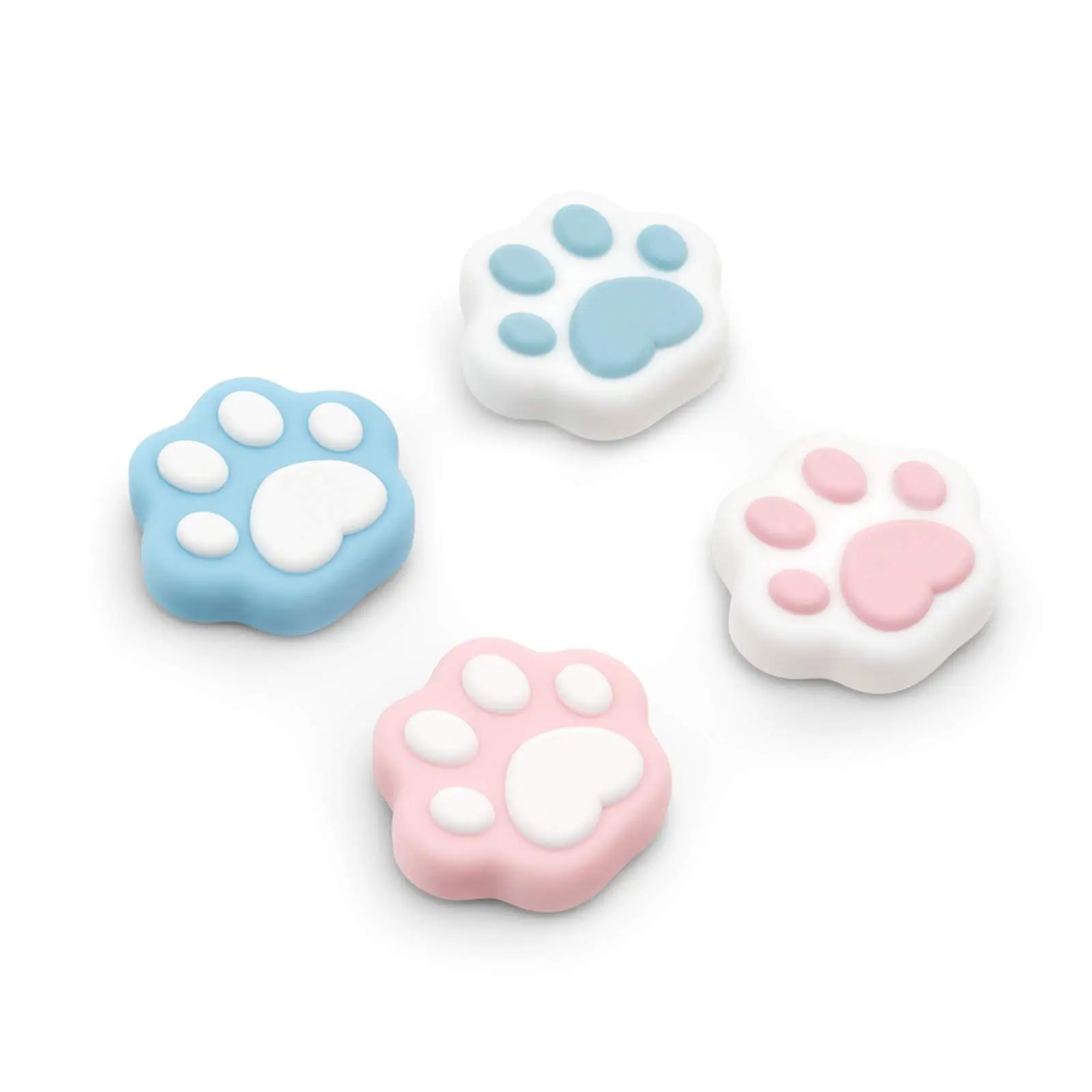 GeekShare Cat Paw Thumb Grips, Thumbsticks Cover Set Compatible with Switch Pro Controller and PS4 PS5 Controller