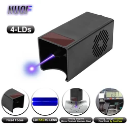 NUOF 20W Optical Power Laser Module Laser Engraving Head 450nm 4-LDs Blue Laser Head for CNC DIY Laser Cutting Machine