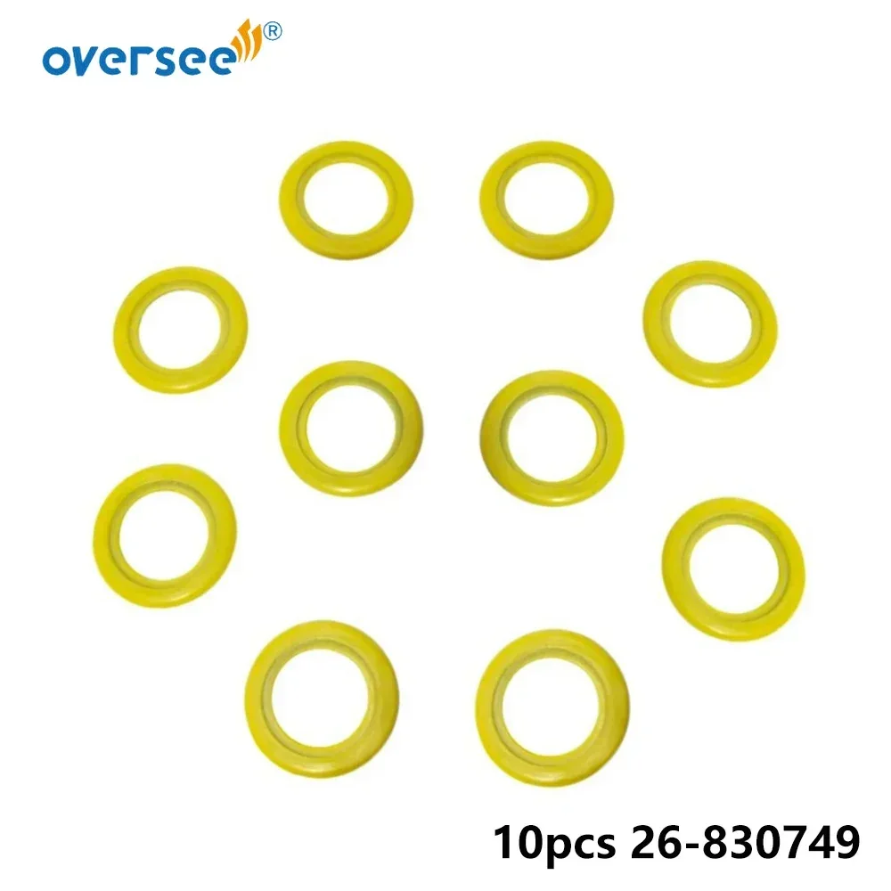 10 Pieces Gear Case Lube Oil Drain Plug Washer Gasket 26-830749 For Mercury Marine/Mercruiser Boat Parts 26-8M0204693