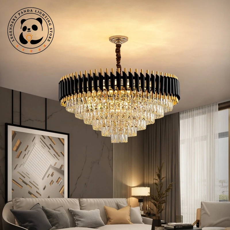 

Nordic Vintage Ceiling Chandeliers Luxury Crystal Lights Dining Room Hotel Hall Villa Indoor Art Decoration LED Lighting Fixture