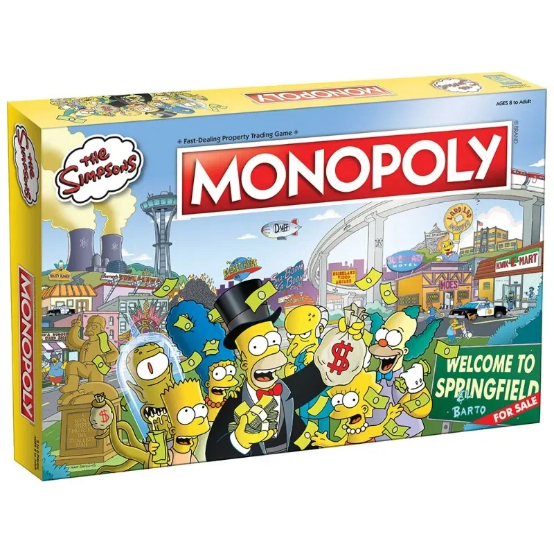 MONOPOLY The Simpsons Board Game Based on Fox Series The Simpsons Themed Classic Monopoly Game