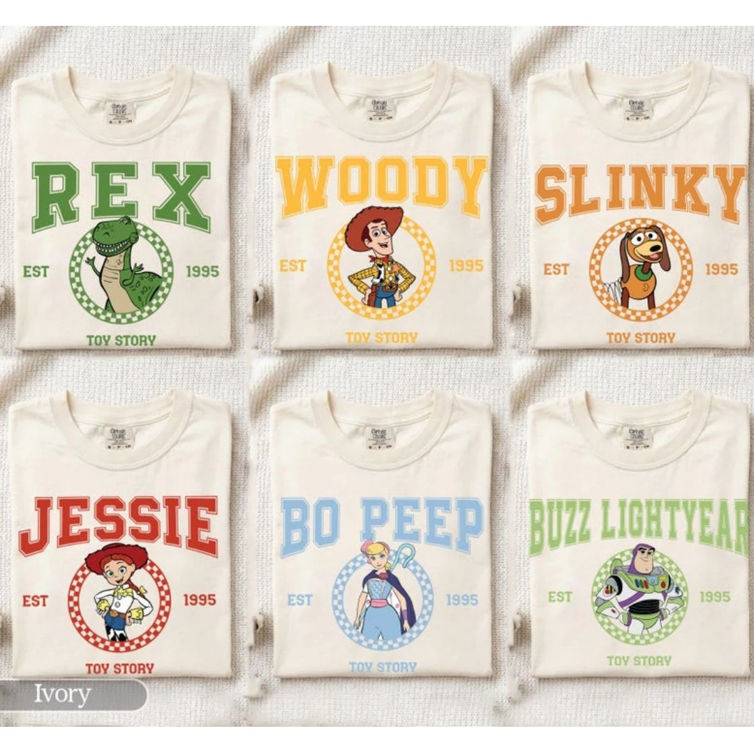 Camiseta de algodón con estampado de la serie Toy Story 5, película animada más reciente de 2026, ropa familiar, camiseta para hombre/mujer, camiseta para niños