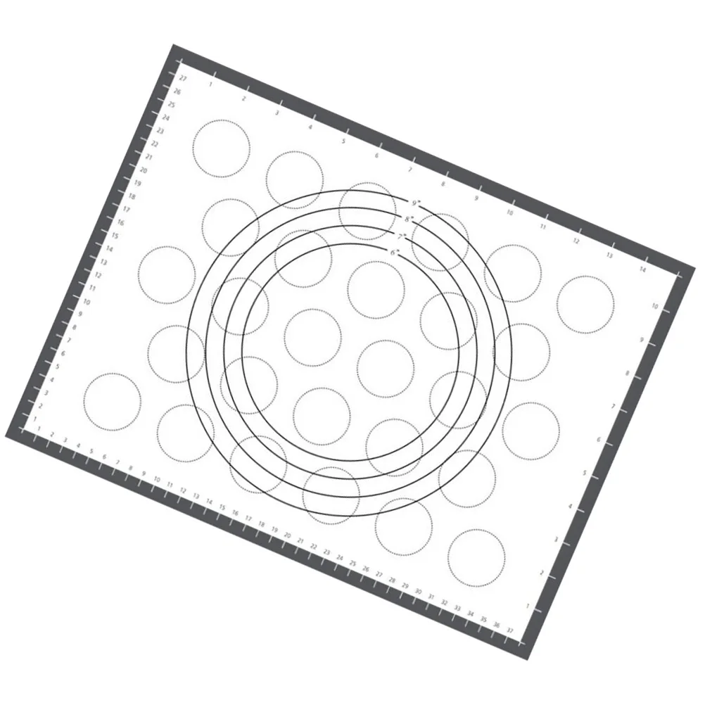 Estera de silicona resistente al calor para masa para hornear, estera antiadherente para pastelería, herramienta de cocina para pan, Pizza, esteras para hornear de silicona