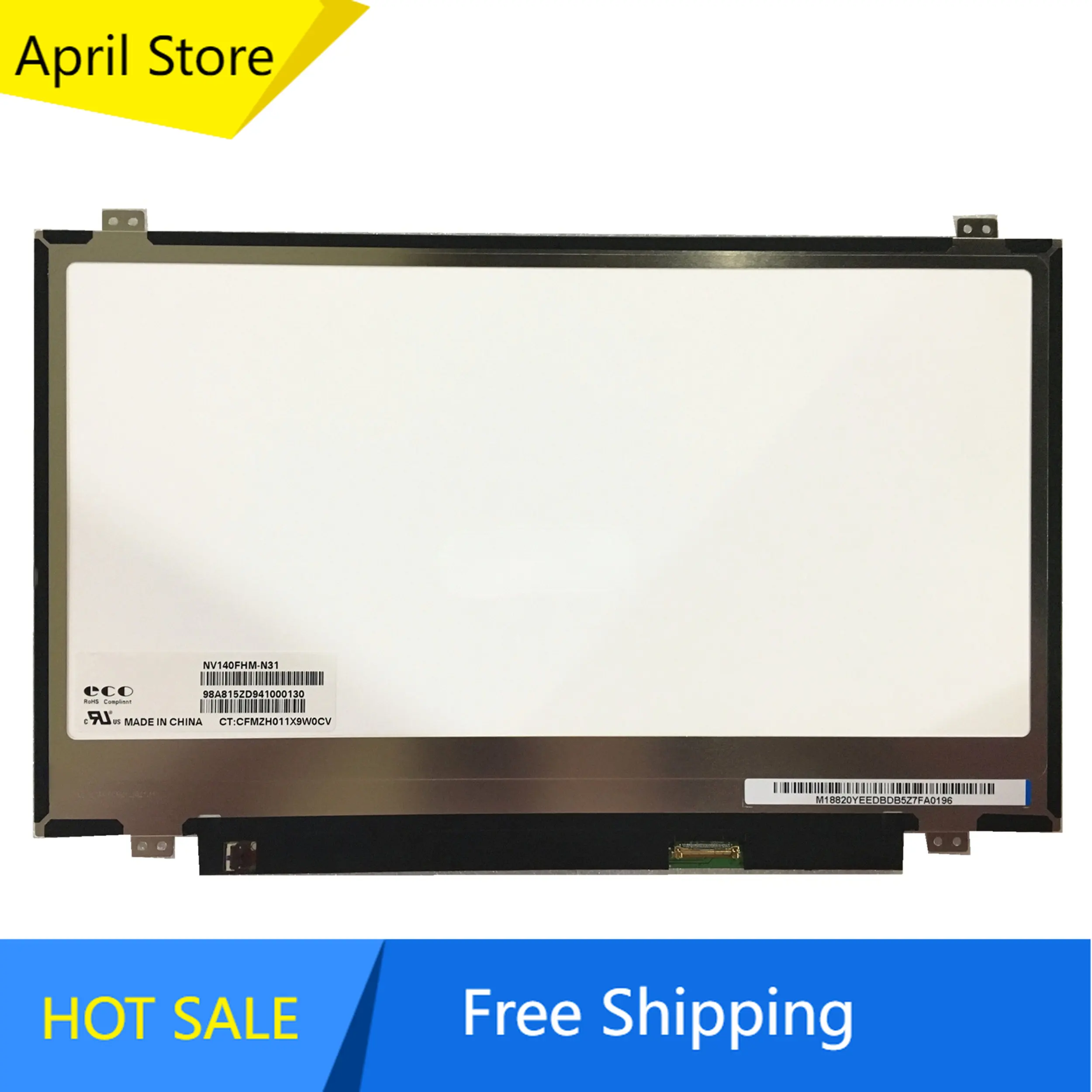 

NV140FHM-N31 NV140FHM-N41 N140HCE EAB EBA EA1 14-дюймовый ЖК-дисплей светодиодный SCREEN 1920*1080 EDP 30-контактный