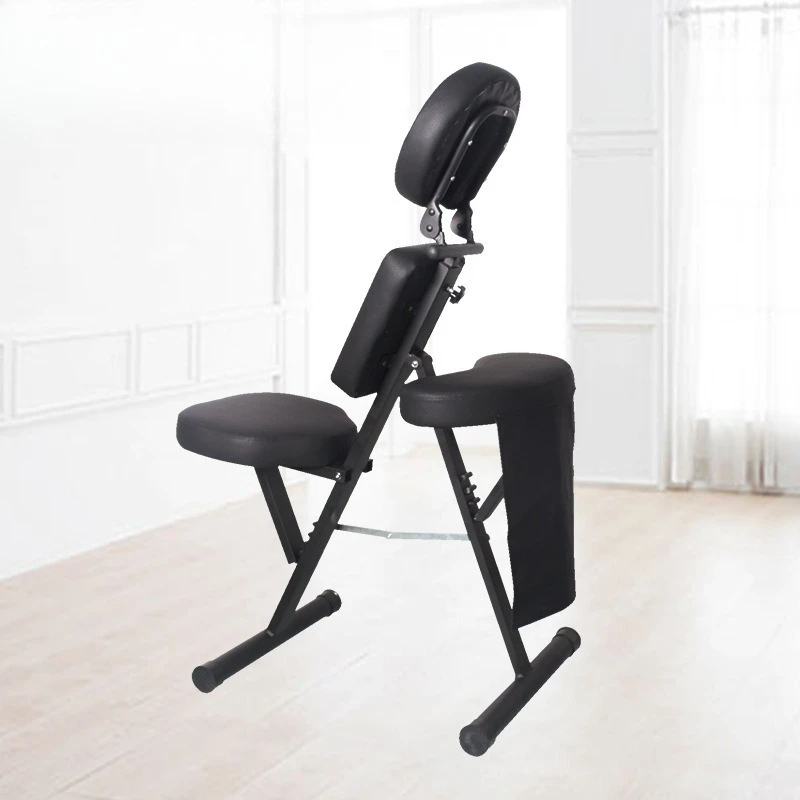 

Акупунктура Регулируемое массажное кресло для татуировки Простое портативное складное массажное кресло Коммерческая металлическая мебель Silla De Masaje MHAMY