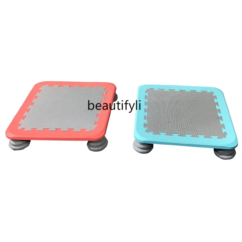 

Early education center square bouncing trampoline children's baby jumping bed sensory training equipment