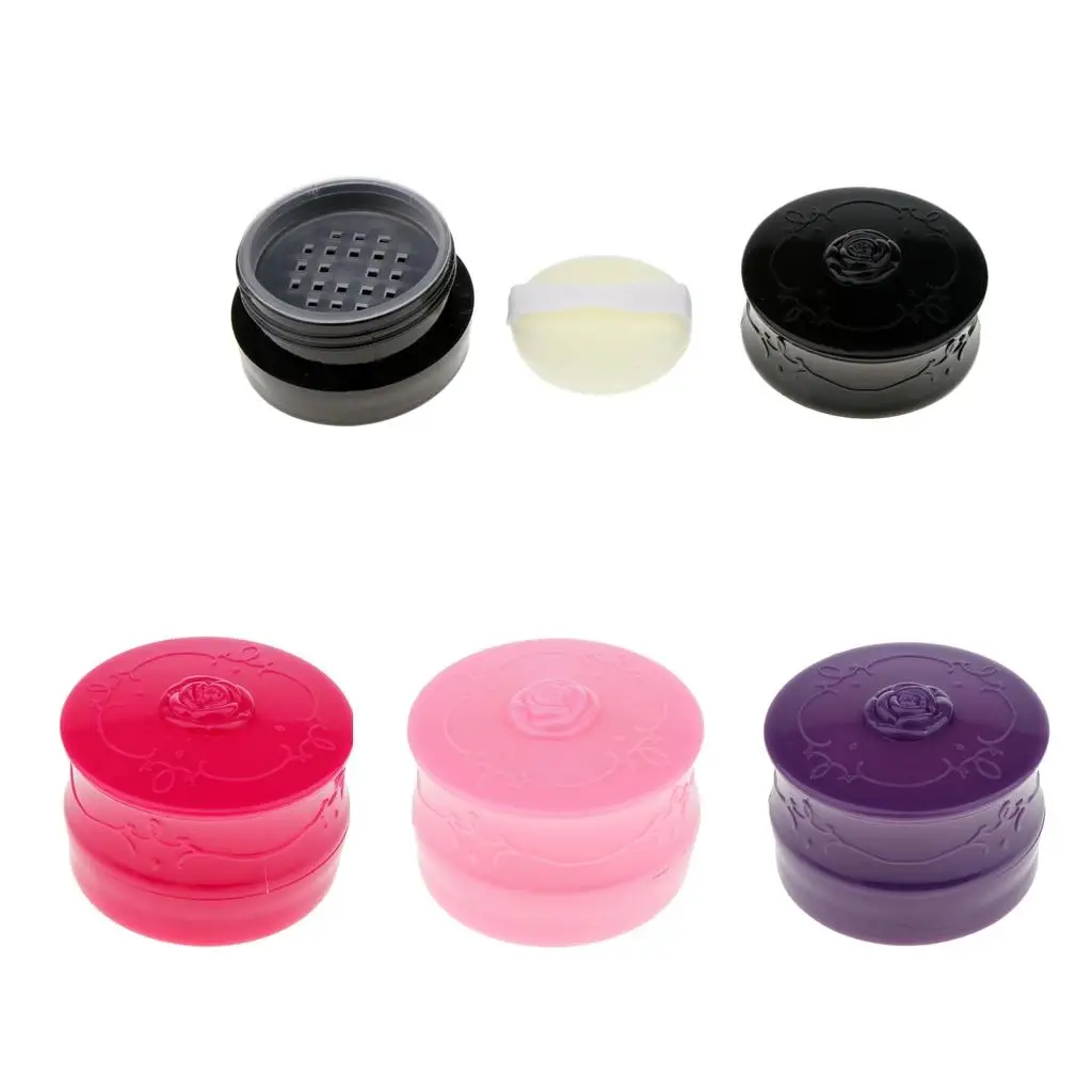 Пустая рассыпчатая пудра Fall Face, пудра для макияжа, косметическая банка, контейнер с